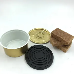 Aluminum 2-Piece Rose Golden Custom Color Empty 60g 80g 90g Tin Cans Wholesale for Timber Air Freshener