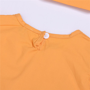 <span class=keywords><strong>Boutique</strong></span> niñas 3 piezas conjunto de ropa Top amarillo con <span class=keywords><strong>flor</strong></span> de Sol vestido con diadema niños trajes de verano - Product Image 4