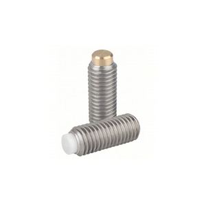 Fasteners M3-12 Brass Tip Stainless Steel Plunger <b>Thrust</b> Screws with Black Oxide Finish Fully Threaded - Product Image 5
