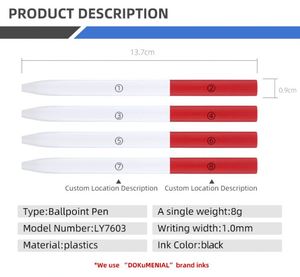 Square <b>Ballpoint</b> <b>Pen</b> with Custom Logo Simple Style Cheap Promotional Logo <b>Pens</b> 1.0mm Black Ink - Product Image 2