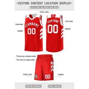 Maillot de basket-ball réversible personnalisé pour hommes et jeunes, avec nom, numéro et logo sublimés, col en V, tissu respirant, vêtements de sport - Product Image 4