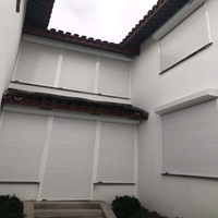 Persianas de Aleación de Aluminio Estilo Europeo, Puertas y Ventanas Plegables y Deslizantes, Control Remoto, Aislamiento Térmico para Exteriores