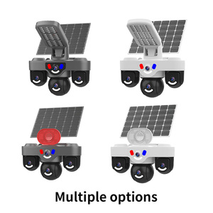 9MP 4G <b>Solar</b> Multi-Lens Street Lamp <b>Camera</b> Gun-Ball Linkage Motion Tracking PIR Alarm Outdoor <b>Security</b> - Product Image 2