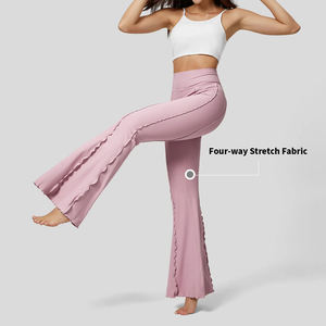 Mujeres Scrunch V Cintura Scrunch Butt Lifting Pantalones Fitness Gym Wear Yoga Wear Pantalones Entrenamiento Deportes Yoga Leggings con bolsillos - Product Image 3