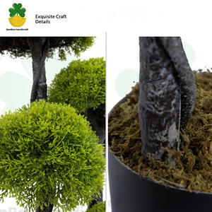 Bonsái Hemisférico de Hierba Artificial de 4 Niveles, Resistente a los Rayos UV, 90 cm, Decoración de Jardín para Exteriores - Product Image 3
