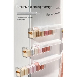 Smart Home Closet portaoggetti a muro cassetto appesa in <span class=keywords><strong>plastica</strong></span> trasparente a singolo livello di biancheria intima calzini da soggiorno - Product Image 2