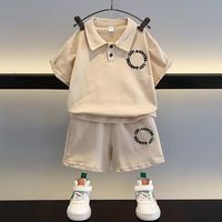 Ensemble de vêtements d'été pour garçons, gilet cargo sans manches vert armée, t-shirt blanc et short rayé, tenue 3 pièces pour tout-petits