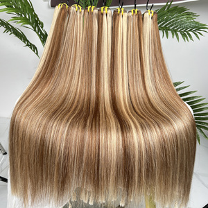 Extensiones de Cabello Humano Ombre Liso P4/27 al por Mayor, con Doble Trama, para Mujer - Product Image 3
