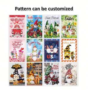 Drapeau de jardin extérieur amusant pour la maison, bannière double face 12x18 pouces pour pelouse et jardin - Product Image 5