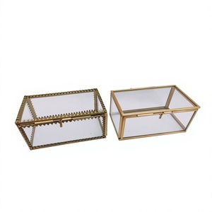 New Look Customized Printed Long Lasting Modern Jewelry <b>Box</b> Best Design Square <b>Glass</b> Jewelry Holder Top Selling Premium Quality - Product Image 1