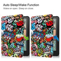 Étui intelligent magnétique personnalisé avec fonction veille/réveil automatique pour Kindle Paperwhite 12e génération KPW6 2024, anti-pliage et antichoc