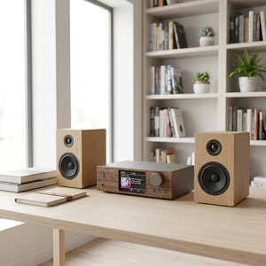 Midsize HiFi Internet Radio 2.8" color display USB player Pre-<b>amplifier</b> tuner <b>with</b> DAB FM Internet Radio connect active <b>speaker</b> - Product Image 5