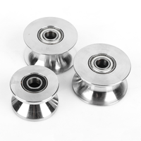 Poulie à gorge en U en acier inoxydable 304 de haute qualité, 25mm, 32mm, 34mm, 48mm, 68mm, 73mm, pour roulement à billes et câble métallique, poulie de grue
