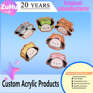 Clip en plastique PP double face personnalisé, clip en acrylique, clip en PP de dessin animé mignon, clip <span class=keywords><strong>kawaii</strong></span> pour peintre - Product Image 1