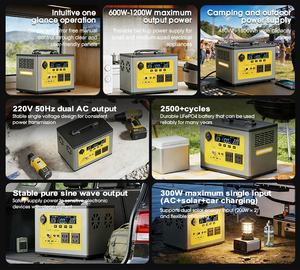 Générateur de <span class=keywords><strong>camping</strong></span> sans entretien 800W 1000W 1200W 1.2KW 2000W, station d'alimentation portable 150Ah à <span class=keywords><strong>charge</strong></span> solaire pour les urgences domestiques - Product Image 3