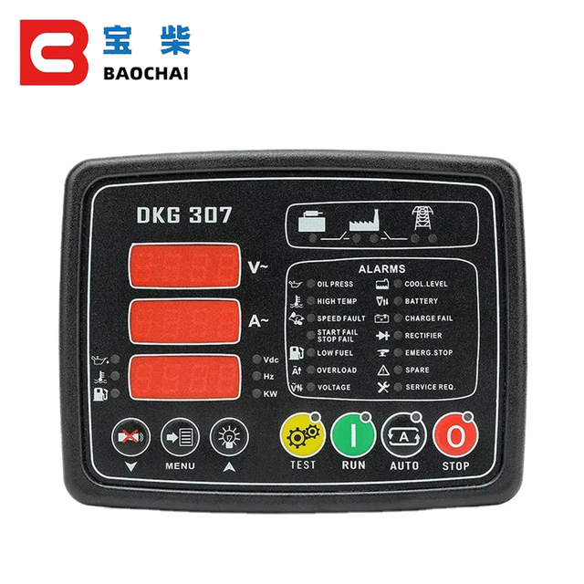 Genset Control Panel Module Parts Auto Start Stop Mains Failure Switch LCD Digital Display Datakom DKG 307 Generator Controller