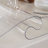 Tapis de table transparent de taille personnalisée en PVC imperméable protecteur de table souple