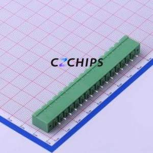 KF2EDGVM-5.0-16P Plug-in Terminal Block Through hole,P=5mm Connector Board-to-Board / Socket - Closed Screw Fixing 1x16P 5mm - Product Image 2