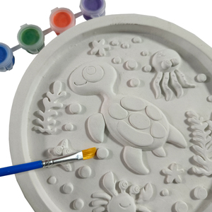 Elsas DIY farbige Pflaster Keramik scheibe Lernspiel zeug Meer Welt Acryl Farb malerei für Kinder zeichnung - Product Image 4
