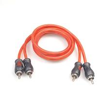 Fabrika Tedarikli 2RCA Erkek-Erkek Stereo Ses Kablosu ODM OEM Özel Logo Kırmızı Beyaz RCA Kablo Araba Amfisi Ev Hoparlörü İçin