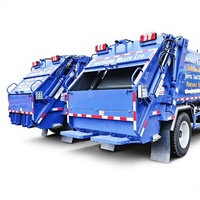 Camion à ordures compacteur Dongfeng 7cbm 4X2 Diesel, véhicule de collecte des déchets sanitaires avec système hydraulique