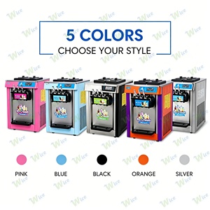 Máquina de helado suave de sobremesa WICE, máquina automática de helado para mostrador, máquina de sorvete de 3 sabores - Product Image 4