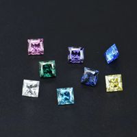Manik-manik batu permata Moissanite bulat berkilau warna ungu pink, bersertifikat GRA, warna VVS D, Moissanite lepas