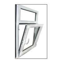 Fenêtre d'inclinaison et de retournement en vinyle UPVC à économie d'énergie, ouverture bidirectionnelle des fenêtres et des portes en vinyle UPVC