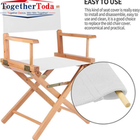 Chaise de réalisateur élégante, pliable, légère, durable, à cadre en bois, confortable, pour une assise relaxante, studios, événements en plein air, cinéma