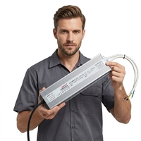 Alimentation LED étanche IP67 300W 400W 500W 12V 24V 33A transformateur de commutation pour éclairage de bande LED extérieur