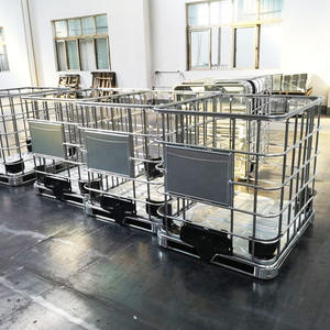 Cage en acier galvanisé haute résistance <span class=keywords><strong>pour</strong></span> IBC et accessoires <span class=keywords><strong>pour</strong></span> conteneurs IBC <span class=keywords><strong>pour</strong></span> réservoirs IBC de <span class=keywords><strong>1000</strong></span> <span class=keywords><strong>litres</strong></span>, palettes/réservoirs/capsules/vannes - Product Image 3