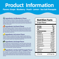 Poudre de nutrition sportive électrolytique OEM/ODM, complément d'endurance avec vitamines et taurine