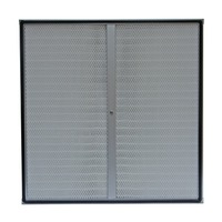Filter HEPA Efisiensi Tinggi dengan Port Uji DOP Hood, Media Mikro Fiberglass H13 H14, Bersertifikasi ISO9001 untuk Mikologi Tanaman Jamur