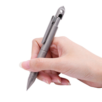Stylo tactique en titane de qualité supérieure, brise-vitre d'urgence, stylo à signature avec clip pour EDC