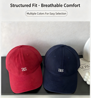 Gorra de Béisbol Coreana Dobby de 6 Paneles con Bordado de Letras, Ajustable, Transpirable e Impermeable para Uso en Exteriores
