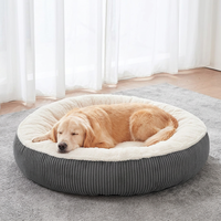 Vente en gros usine – Nouveau lit-cave rond et doux pour animaux de compagnie (chiens et chats), lavable, toutes saisons, haute qualité, pour salon et chambre à coucher