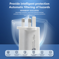Cargador Rápido GaN de 45W con Doble Puerto USB A+C, PD2.0, QC3.0, Enchufe Europeo, Compacto, Portátil, con Protección Inteligente por Circuito Integrado para Teléfono Móvil, OEM