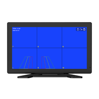 Caméra embarquée avancée pour camion avec moniteur, caméra de recul 10,1 pouces 1080P, 6 canaux, BSD, ADAS, commande vocale, alarme sonore et lumineuse