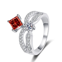 Bague Couronne Classique en Argent Sterling 925 avec Moissanite Certifiée GRA 1,3 Carat VVS1, Coupe Princesse, Bijou Raffiné pour Femme