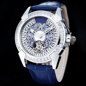 Reloj Mecánico Totem Hecho a Mano de Edición Limitada, Diámetro 44 mm, Superficie de Cristal de Zafiro, Resistente al Agua para Uso Diario - Product Image 3