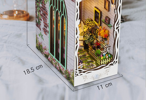 Rompecabezas 3D <span class=keywords><strong>de</strong></span> madera <span class=keywords><strong>para</strong></span> armar, modelo <span class=keywords><strong>de</strong></span> casa <span class=keywords><strong>de</strong></span> jardín hecha a mano, soporte <span class=keywords><strong>para</strong></span> libros con sensor, cabaña DIY, regalo <span class=keywords><strong>para</strong></span> mayores <span class=keywords><strong>de</strong></span> 14 años - Product Image 6