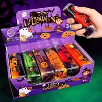 Jouet anti-stress souple en PU en forme de bâton de beurre à thème Halloween, à rebond lent, gadget créatif, emballé, décompression progressive, unique, 15-35, unisexe