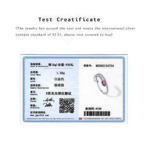 FUAMAY moda s925 anillo Irregular de plata mujer chapado en oro Anillos Plata 925 Plata <span class=keywords><strong>Estelar</strong></span> Rubi Pave anillo de serpiente - Product Image 2