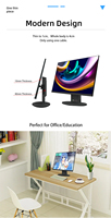 PC tout-en-un ultra-fin personnalisé 24 pouces 27 pouces I3 I5 I7 8 Go 16 Go 32 Go SSD 128 Go 256 Go 512 Go 1 To Ordinateur de bureau tout-en-un pour les entreprises
