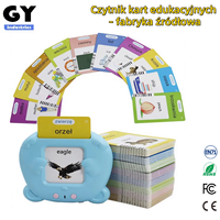GY 510 Cartes Flash Parlantes en Peluche Anglais-Polish pour Enfants et Tout-Petits - Éducatives Sensorielles pour la Maternelle, Cadeau d'Anniversaire