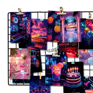 Meilleures ventes 50 décorations murales au néon pour voitures <span class=keywords><strong>de</strong></span> sport Cartes postales/cartes <span class=keywords><strong>de</strong></span> vœux en papier <span class=keywords><strong>de</strong></span> grande valeur pour <span class=keywords><strong>Amazon</strong></span> Nouveau produit <span class=keywords><strong>de</strong></span> jeu <span class=keywords><strong>de</strong></span> société - Product Image 2