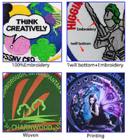 Écussons brodés personnalisés à repasser, badges pour vêtements, écussons tissés, logo personnalisé, épingle à châle, écusson brodé