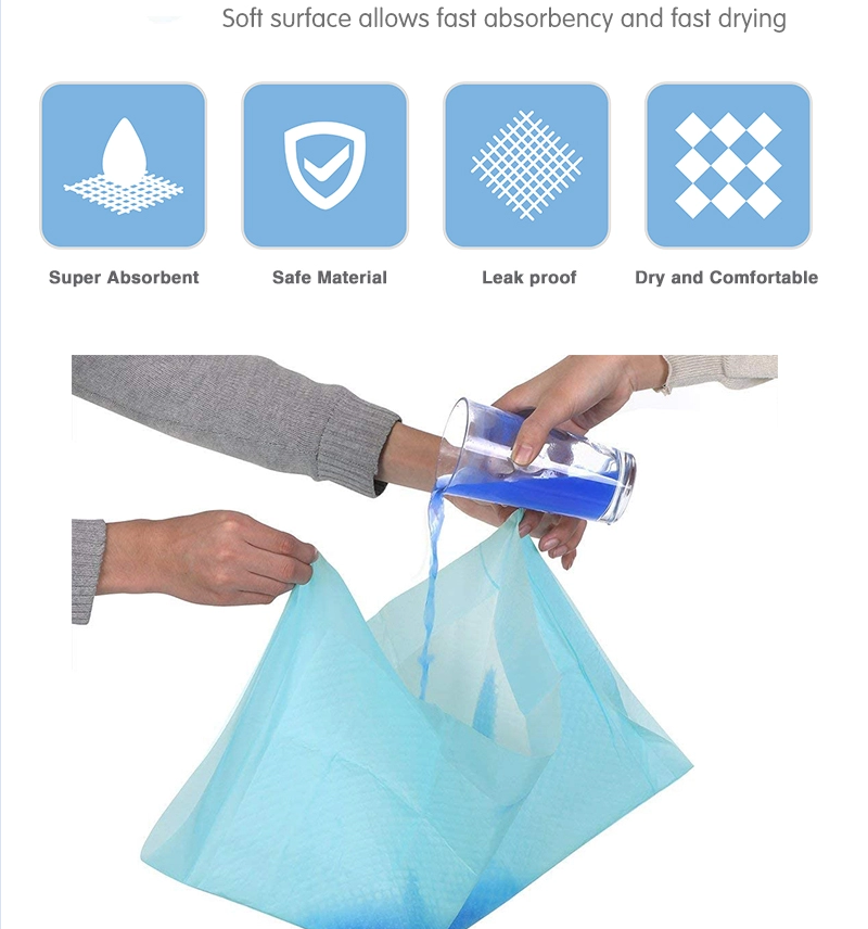 Super Absorbent Waterproof Mat Puppy Disposable Polymer Quick Dry No Leaking Pee Training Pads Dog Plastic Pet Training Products