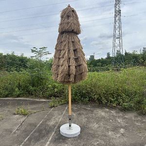 Parasol de jardin extérieur <span class=keywords><strong>grand</strong></span> format pour villa, hôtel, piscine, plage, café, terrasse, en chaume double couche - Product Image 3