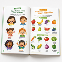 Kit d'apprentissage des langues pour enfants sécurisé : Jeu de cartes flash bilingues, jeu de société, cartes à tourner, cartes d'association – Allemand et Français